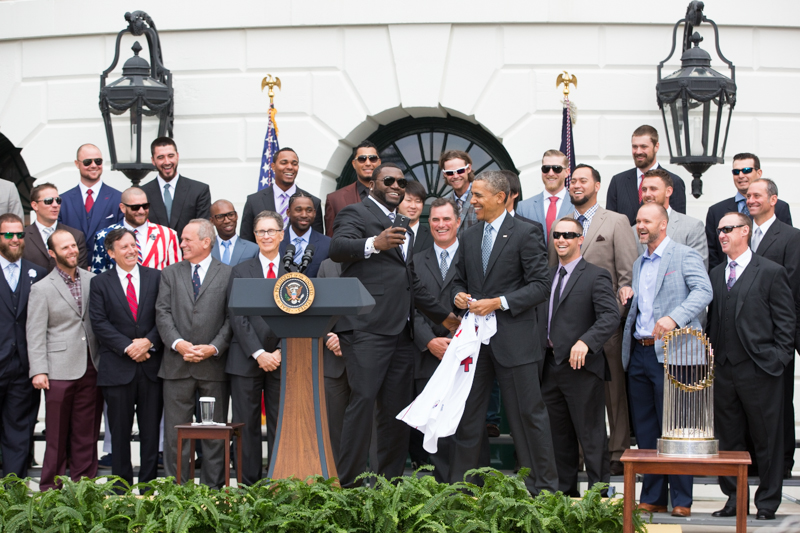 President Obama Welcomes the Boston Red Sox to the White House!